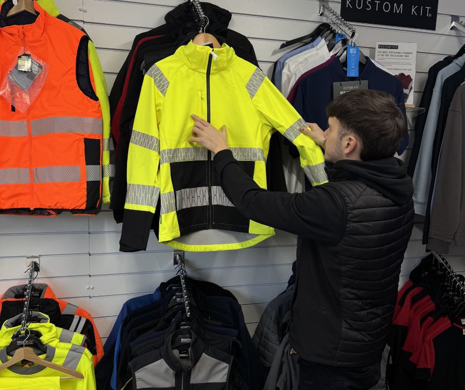 Picking a garment for a customer