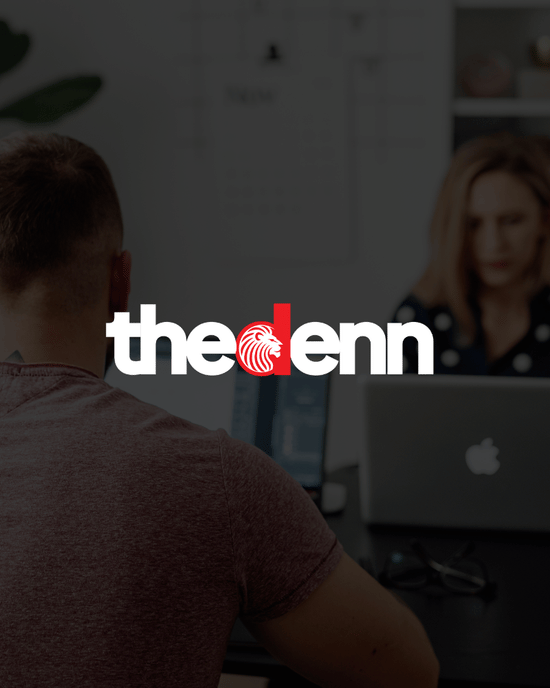 Web design team working at a desk
